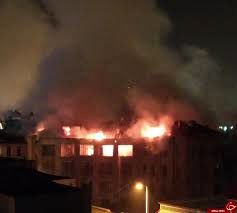 آتش‌سوزی در دومین بیمارستان تاریخی ایران به دلایل نامعلوم