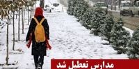 تعطیلی مدارس استان اردبیل به دلیل بارش برف
