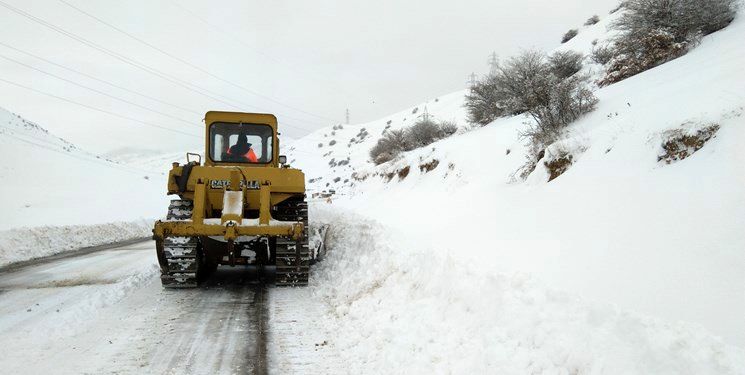بارش برف در ارتفاعات 4 محور مازندران