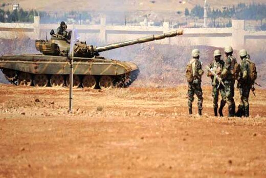 حرکت نیروهای زرهی ارتش سوریه به سمت شمال